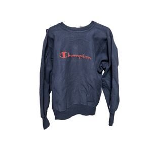 Vintage Champion Reverse Weave spellout logo Crewneck Sweater mens large 22"x25"